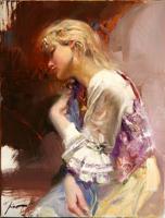Pino Daeni - Impression oil painting.